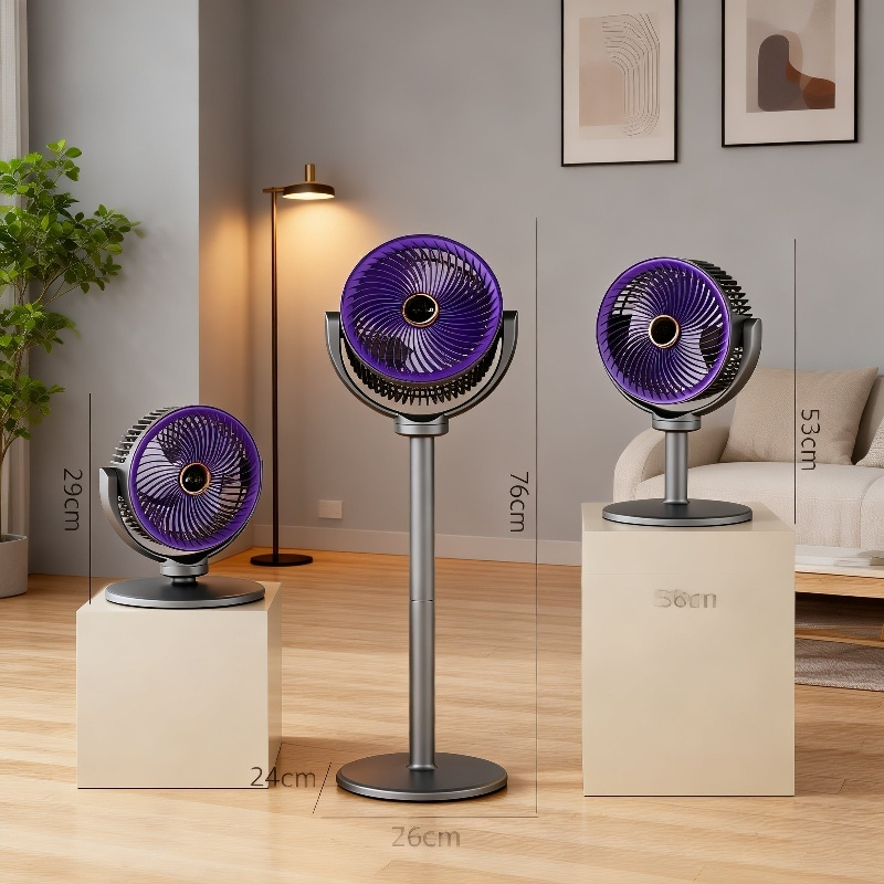 Multifunctional USB Remote Desktop and Standing Fan, Household Silent Oscillating Fan