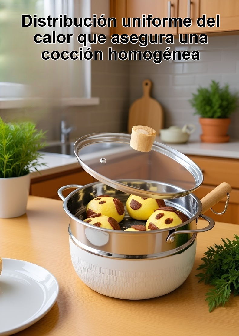 Olla pequeña para sopa en cocina moderna