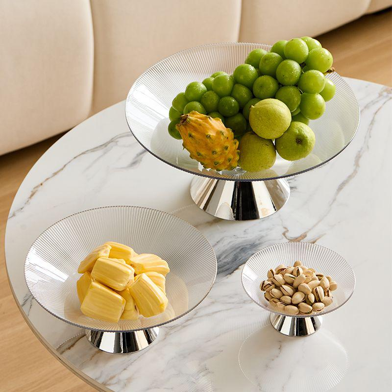 Gestreifte Acryl Obstschale Nordischer Stil Obstkorb