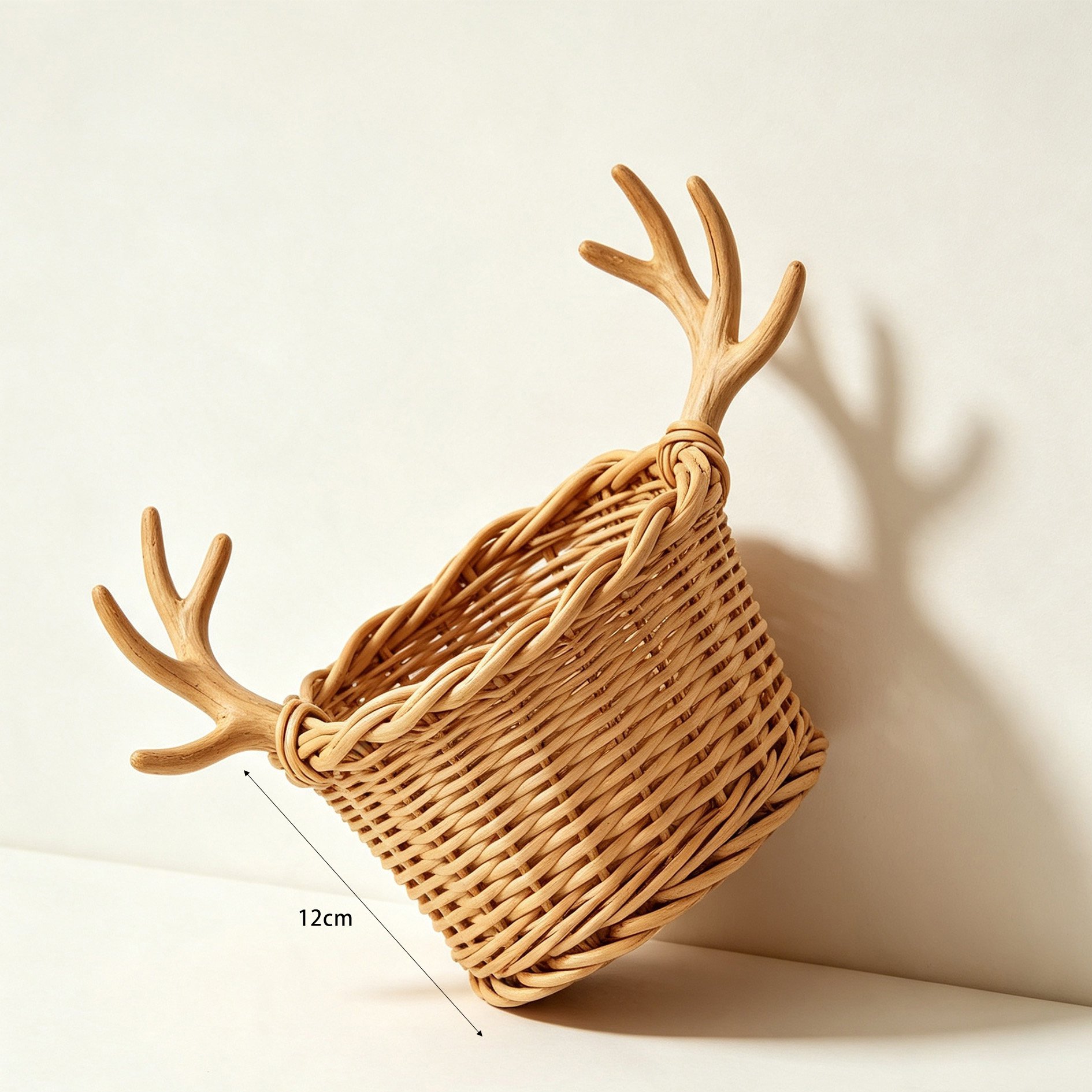Handmade willow storage basket for home organization