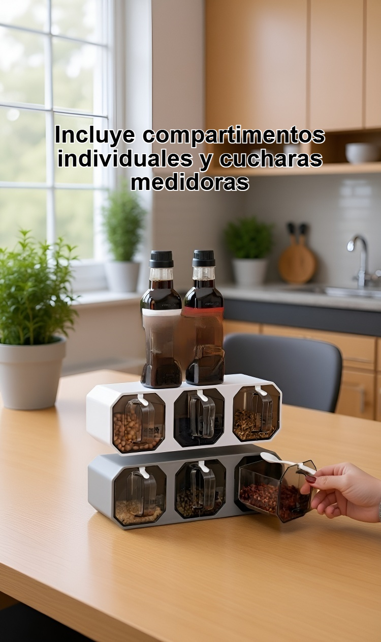 Caja de condimentos para el hogar de gran capacidad