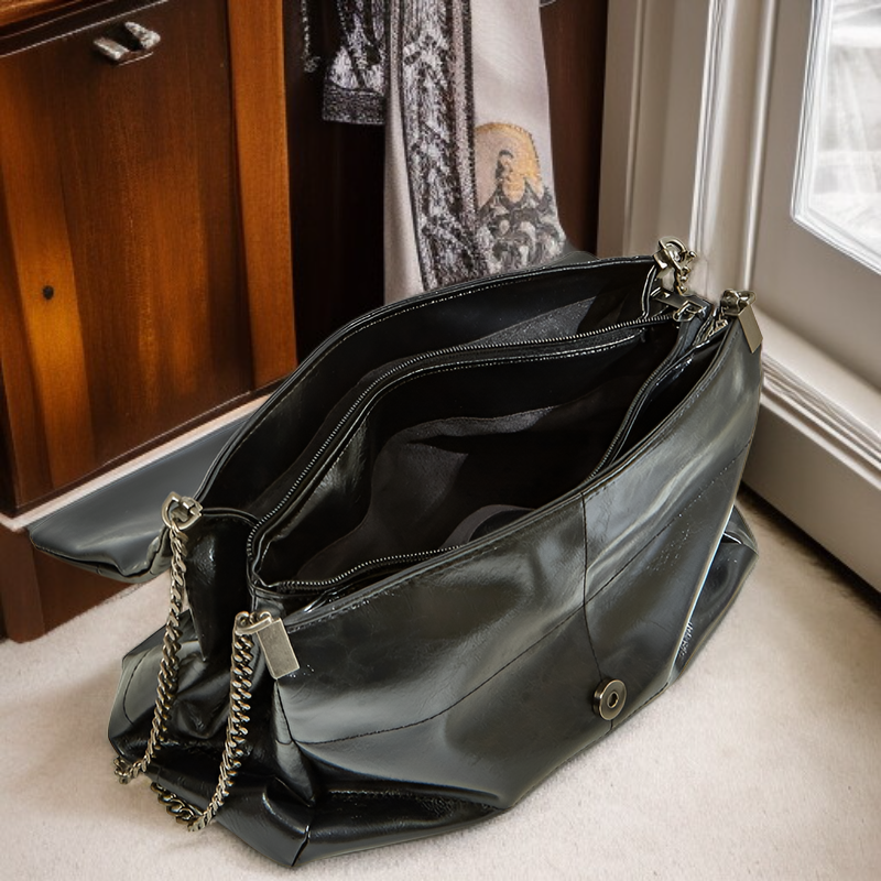  حقيبة كتف جلدية نسائية كروس أنيقة وعملية