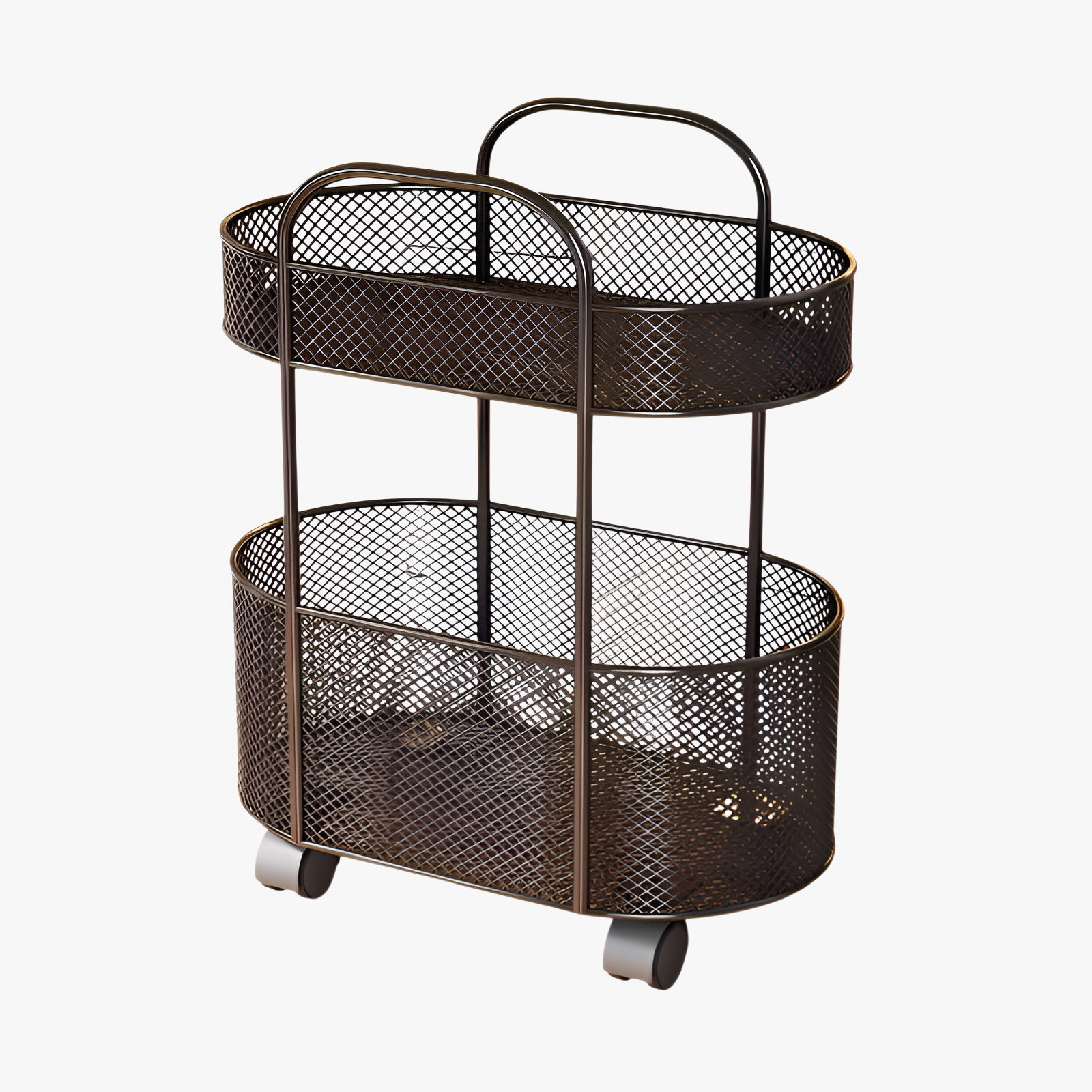 Boîte à livres mobile sous la table pour étudiants, étagère de rangement pour enfants avec roulettes