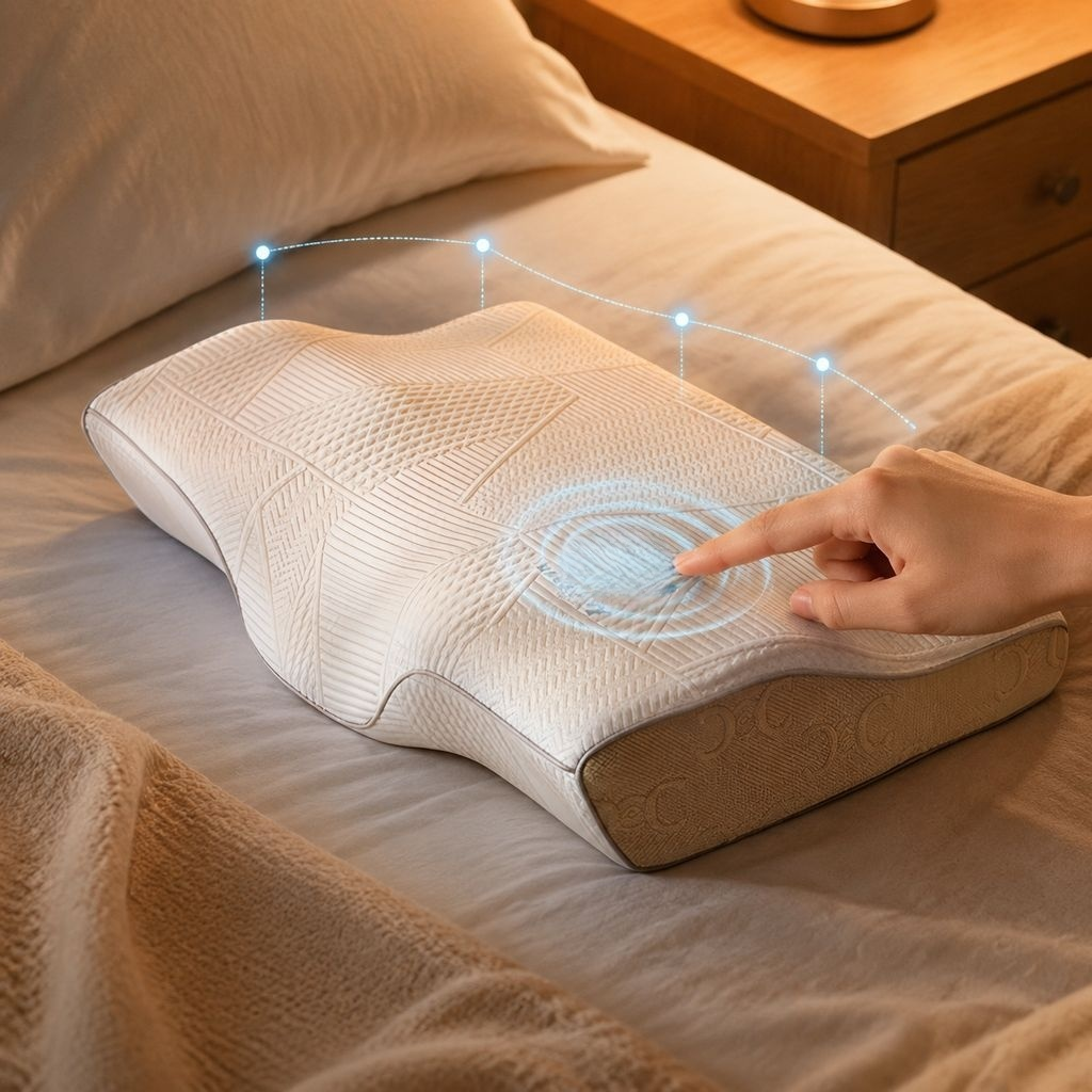 Almohada de memoria de presión cero para dormir profundamente, almohada para el cuello, almohada par