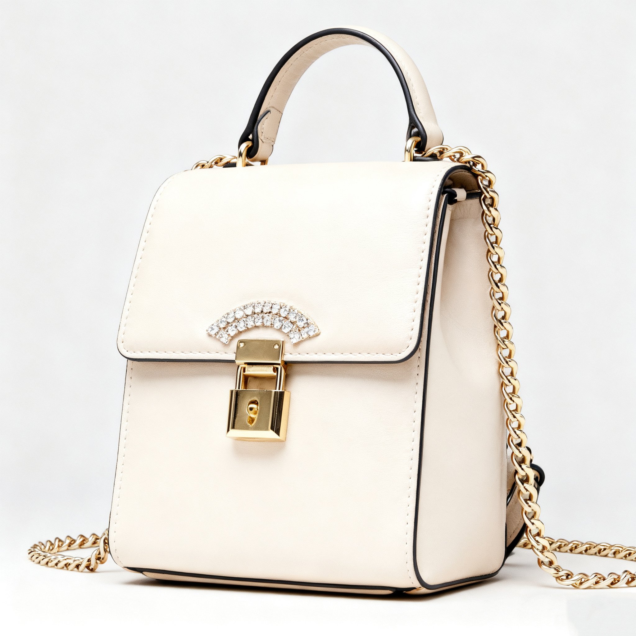 เป้สะพายหลังแฟชั่นสีขาวน้ำหนักเบา