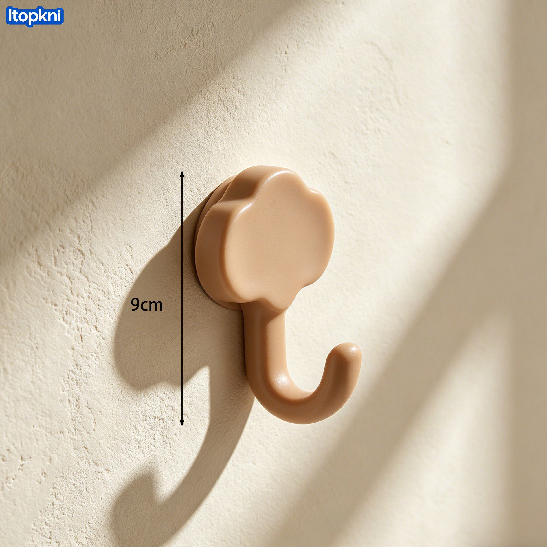 Heavy-duty hooks holding kitchen utensils