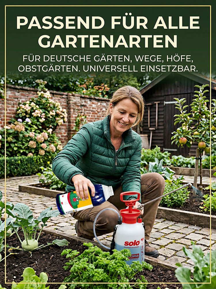 【Hochkonzentriertes Herbizid】8x schneller, wurzeltief vernichten, 100% biologisch abbaubar