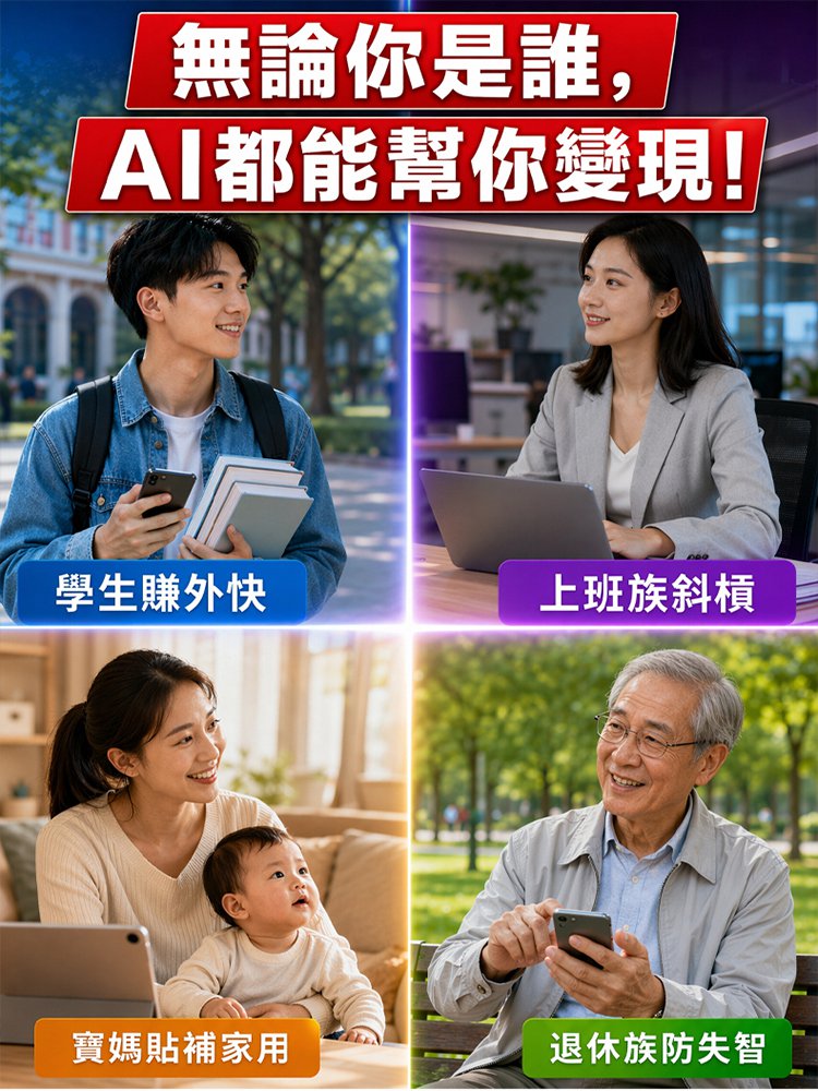 AI賺錢52招零基礎入門精通