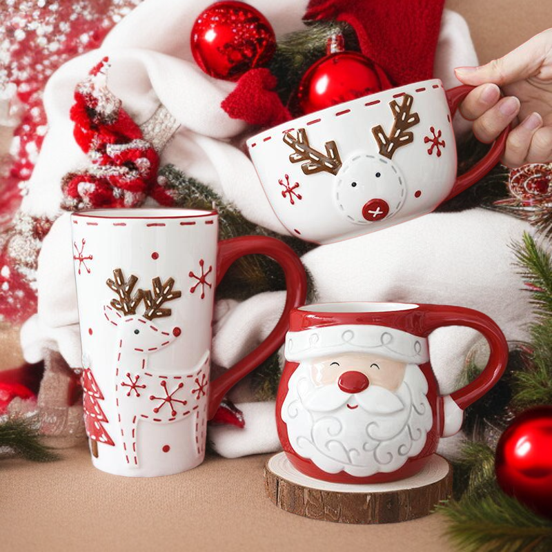 노르딕 산타클로스 세라믹 머그