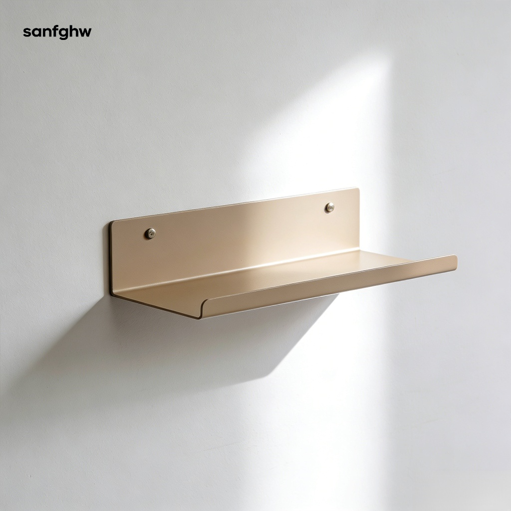 Montiertes Aufbewahrungsregal im Badezimmer für Kosmetikartikel