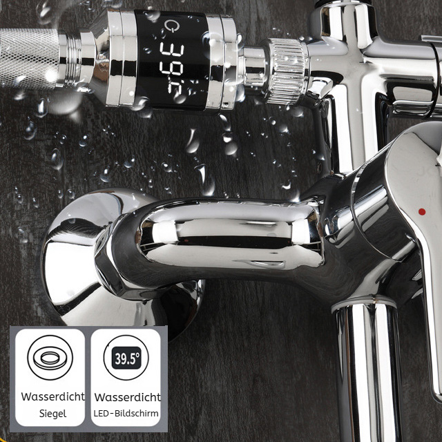 Duschkopf mit Temperaturanzeige