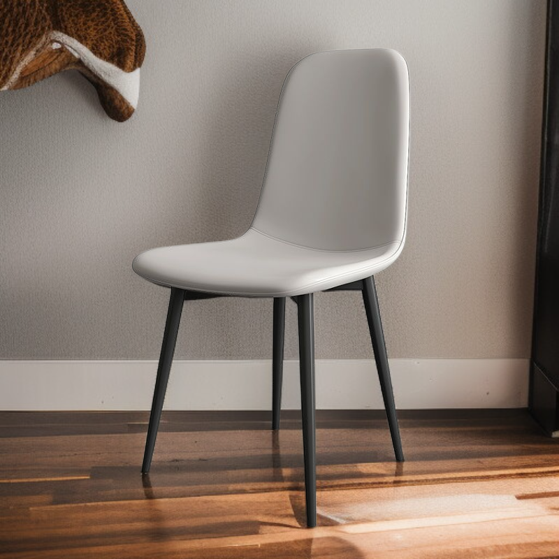 모던하고 미니멀한 디자인의 등받이형 가정용 식탁 의자