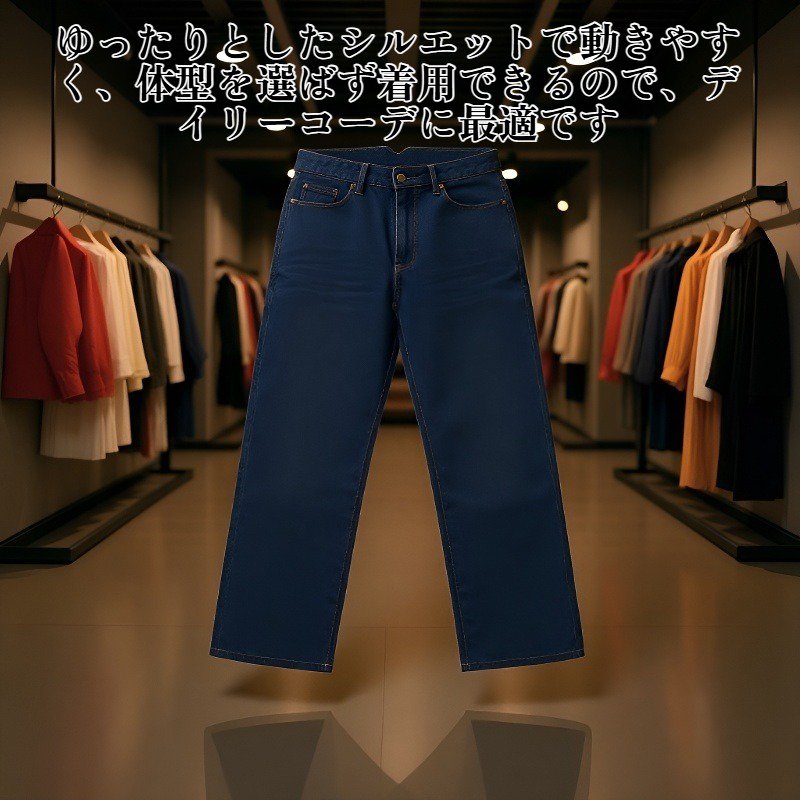 デニムオーバーオール全体画像