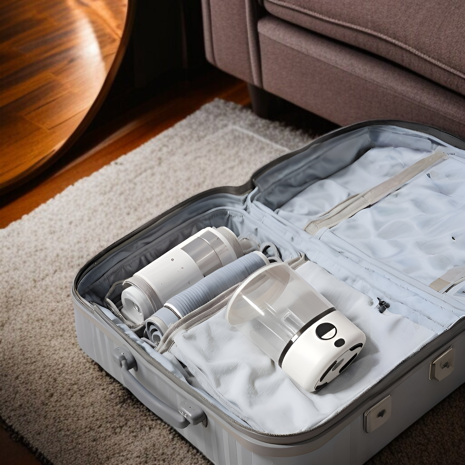 充電式ミニ洗濯機 下着 ポータブル ワイヤレス 下着洗濯機 小型下着洗濯カップ デジタルディスプレイ