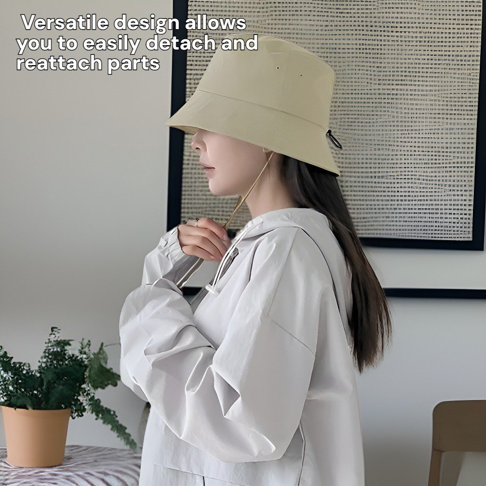 Unisex detachable fisherman's hat