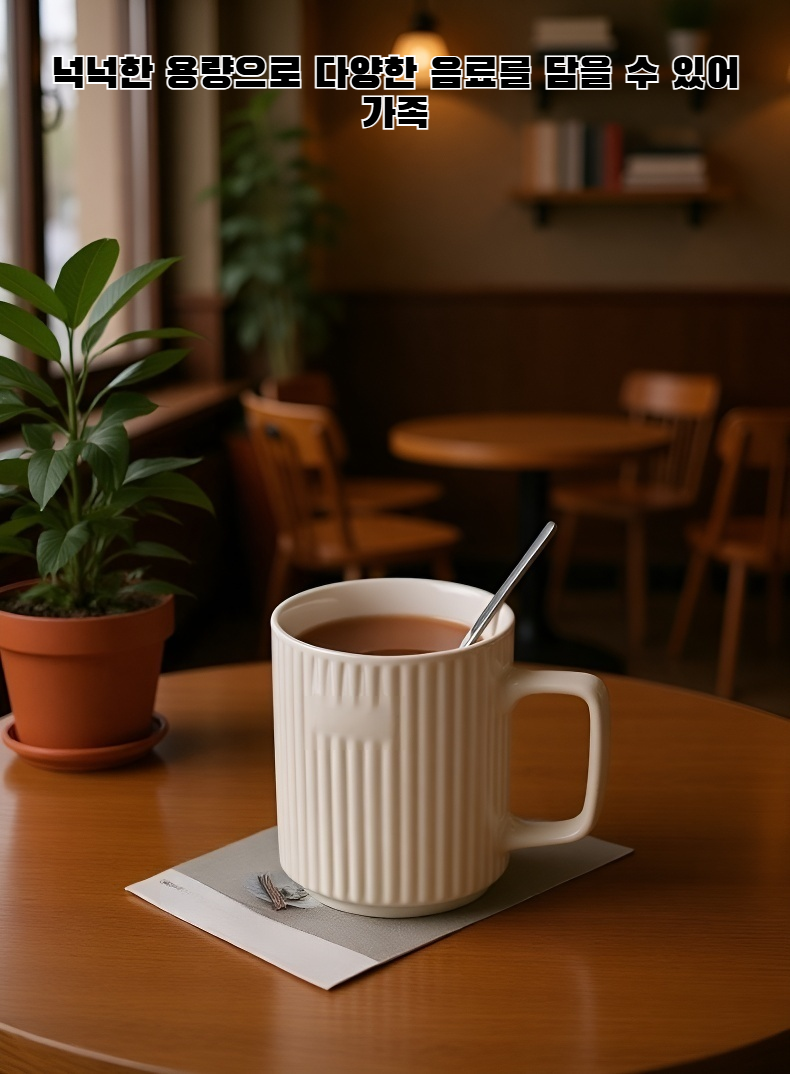 세련된 디자인의 여름 머그컵