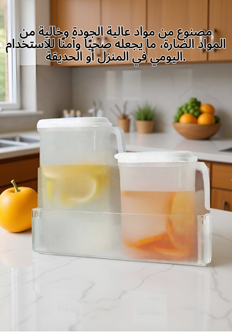 دلو ماء بارد منزلي كبير السعة مع غطاء