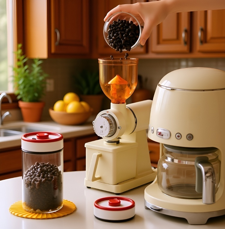 Recipiente para café con válvula de aire