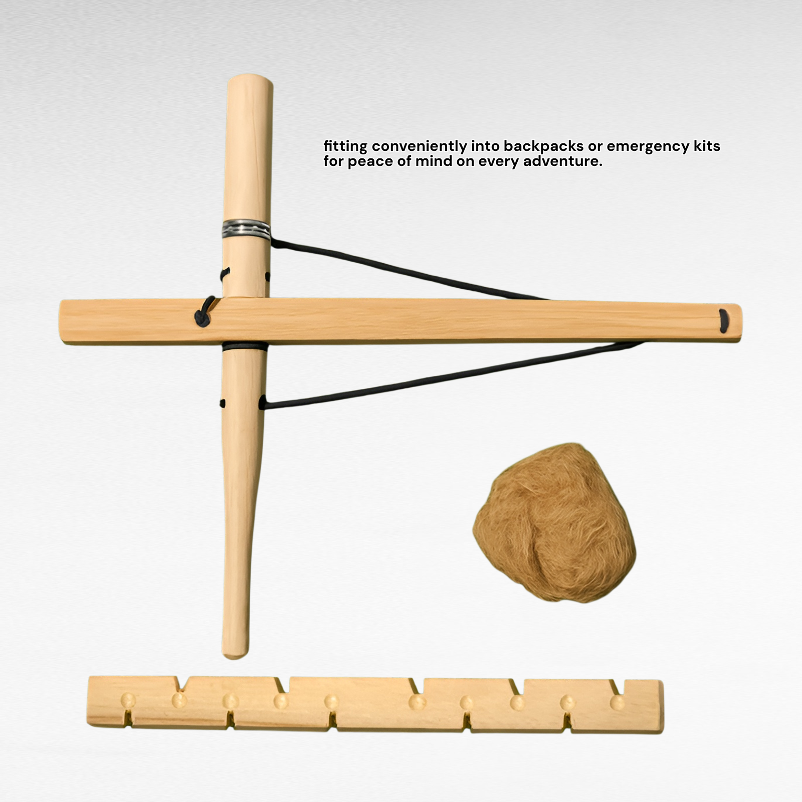 Primitive Fire Starter Kit - Camping Emergency Gear