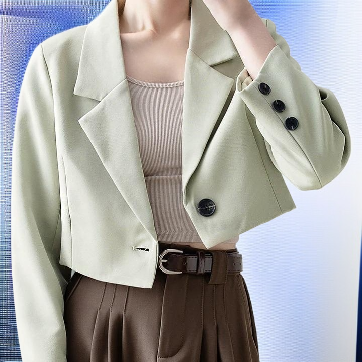 오프 화이트 숏 블레이저