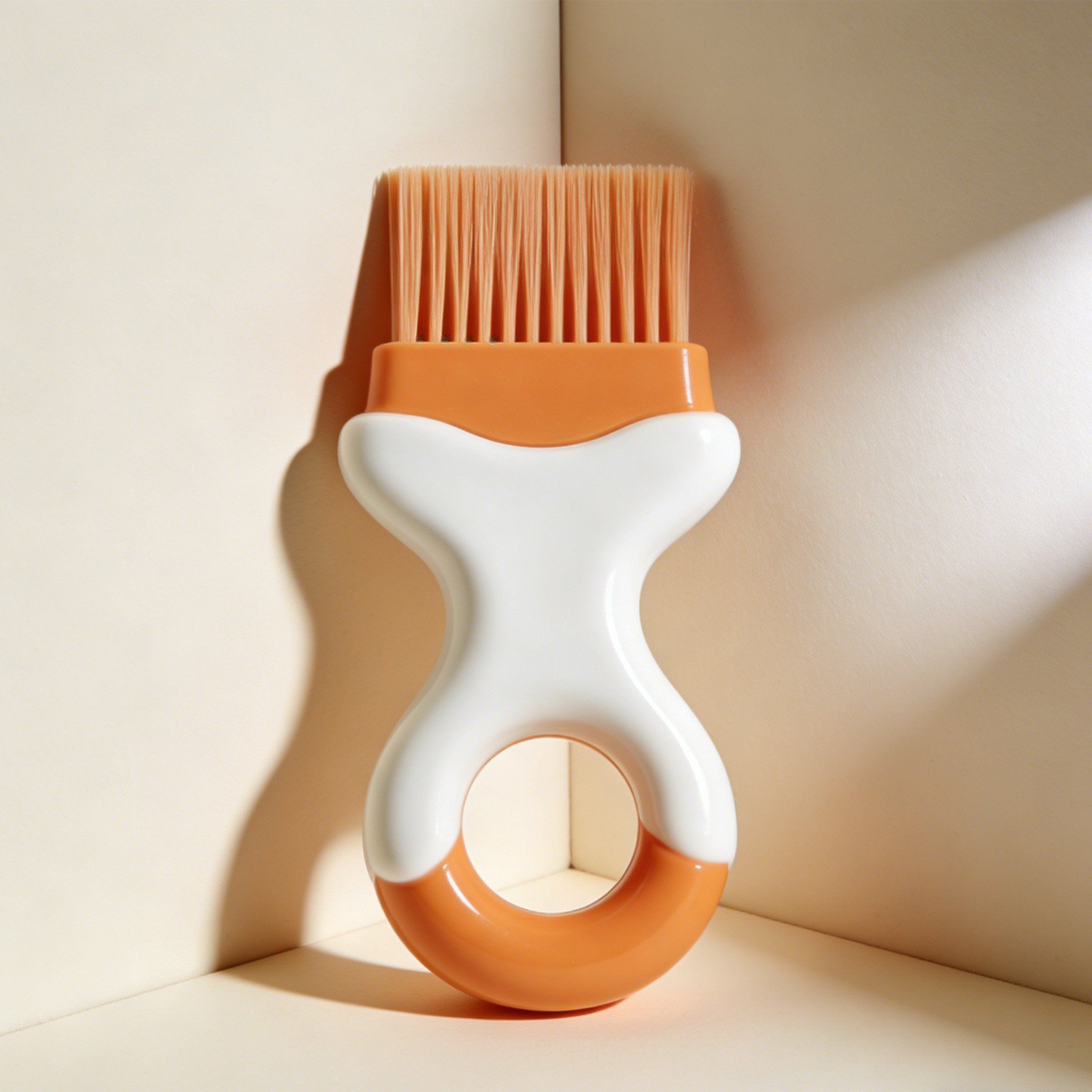 실리콘 소재의 식용유 브러시 근접 사진