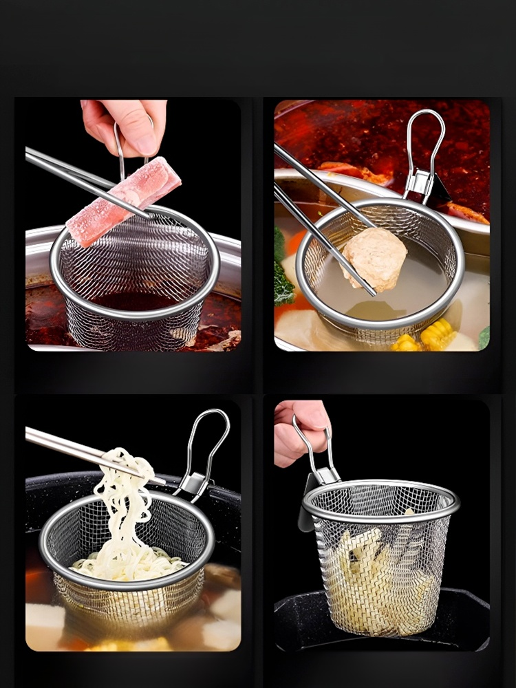 New 304 Stainless Steel Hot Pot Filter Spoon