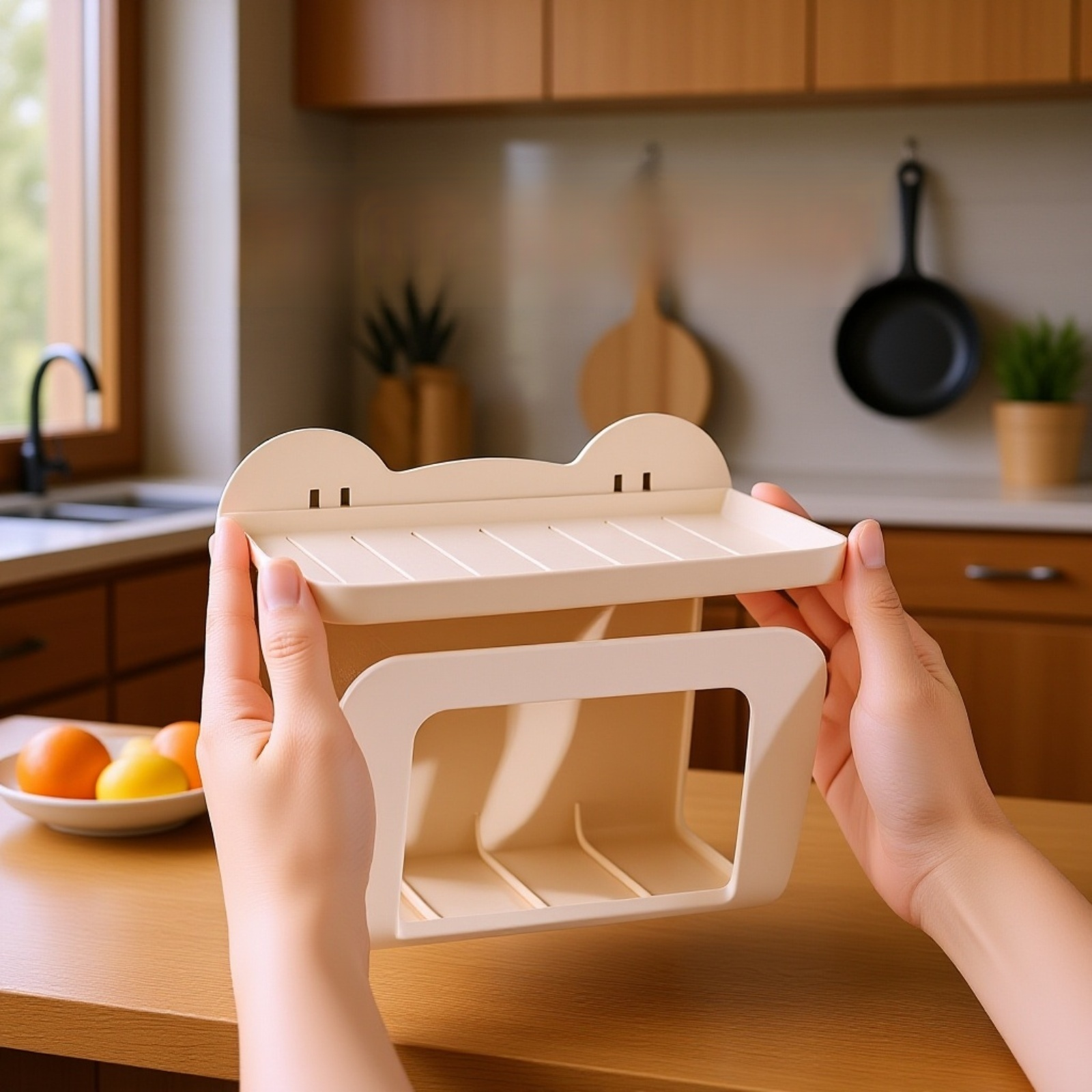 壁掛け式穴あけ不要多機能トイレットペーパーホルダー