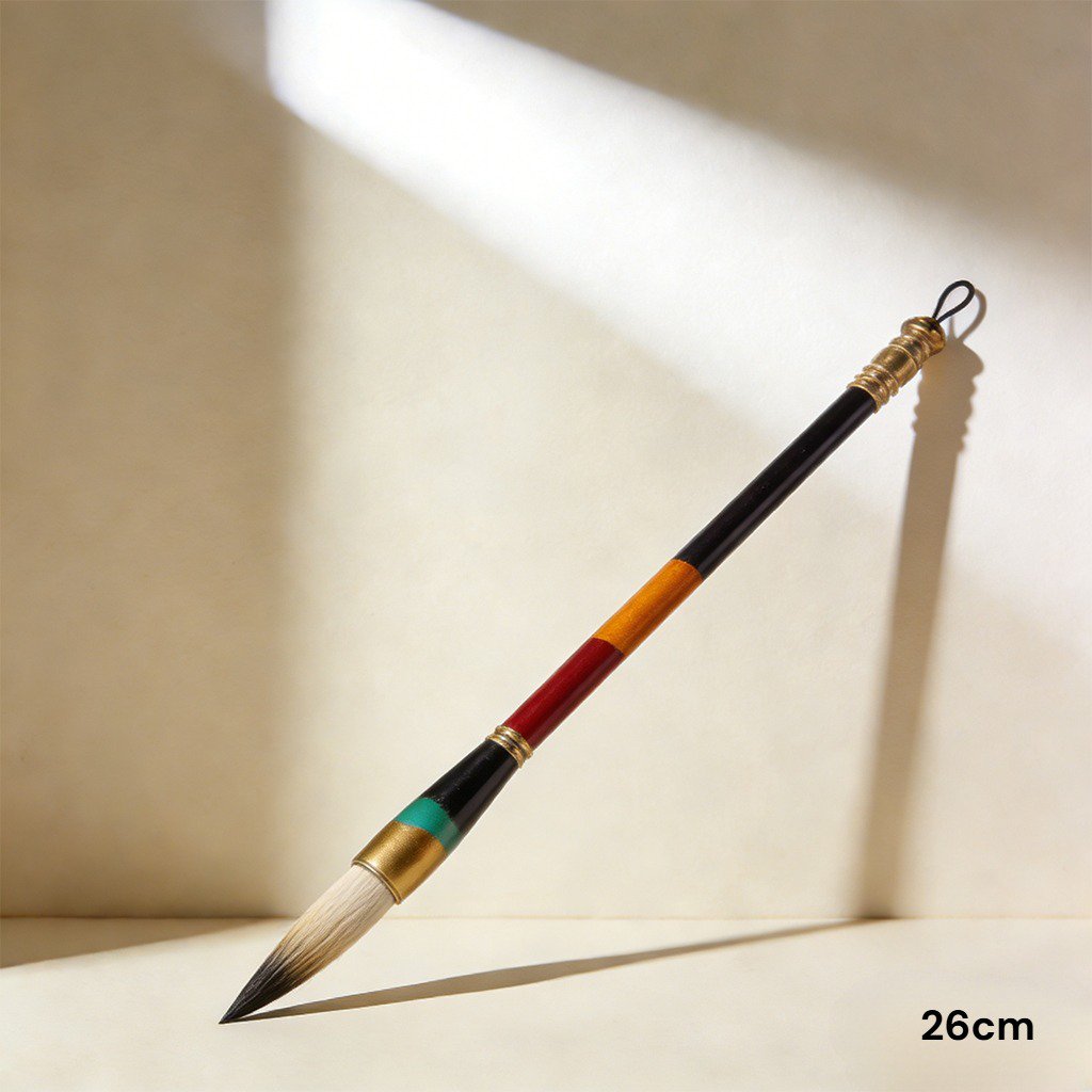Artist using Premium Calligraphy Brush on paper