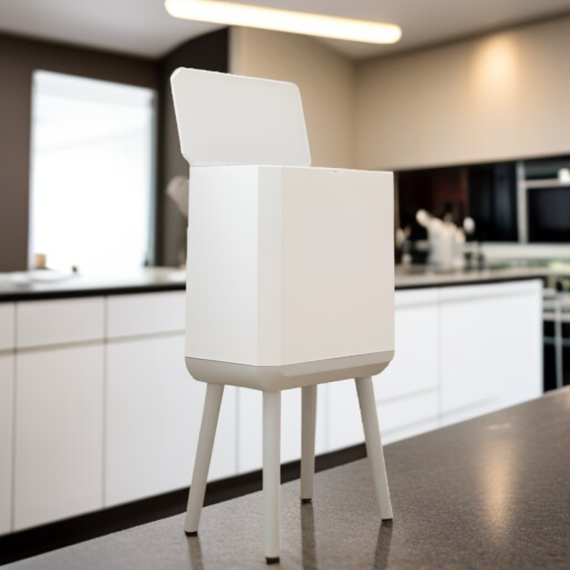 Cubo de basura doble japonés, alta calidad, clasificación seco-húmedo