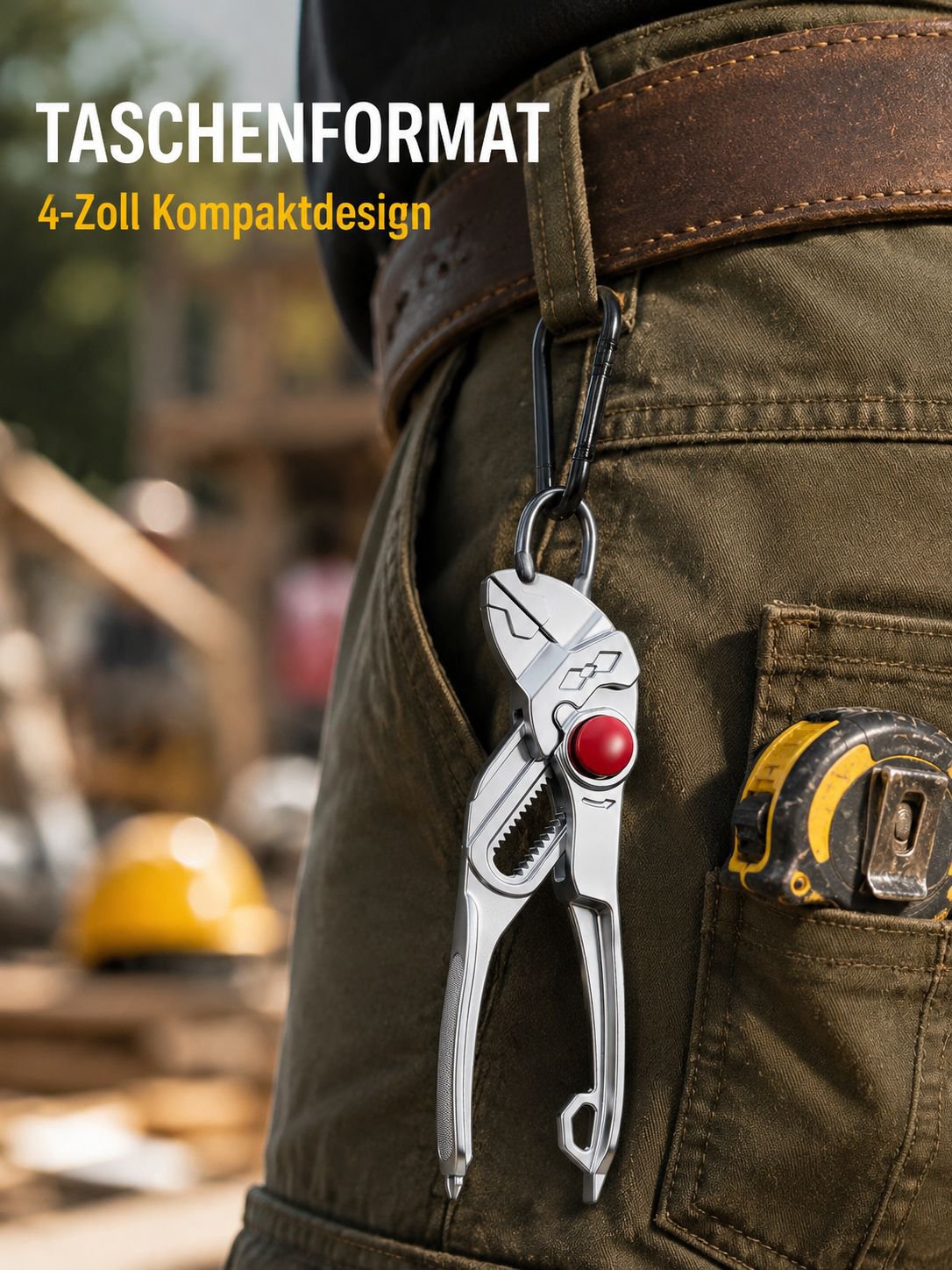 Verstellbarer 4-Zoll-Rohrzangen- und Schraubendreher-Montagewerkzeug