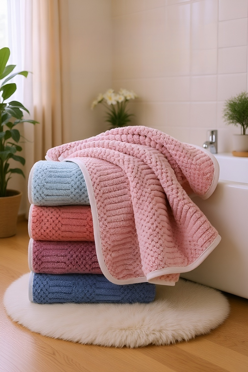 부드럽고 촉감 좋은 성인용 세수타월 디테일