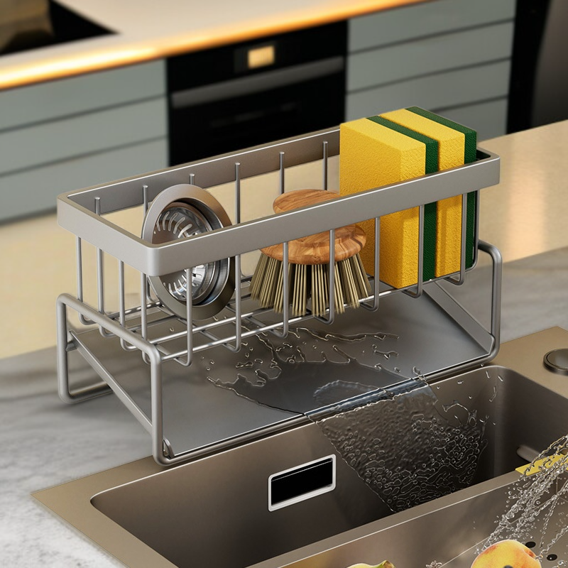 다기능 주방 볼 스펀지 행주 수납 선반