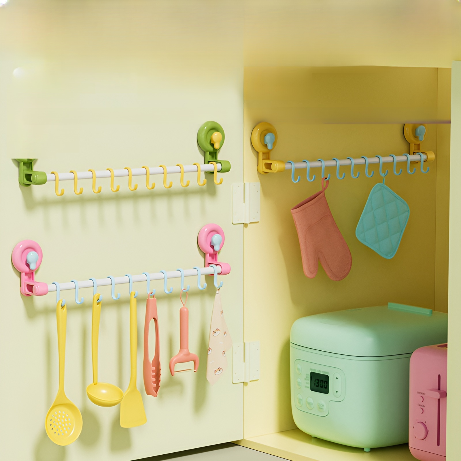 Haushalt Wandhaken mit Saugnapf, ideal zur Geschirr Lagerung