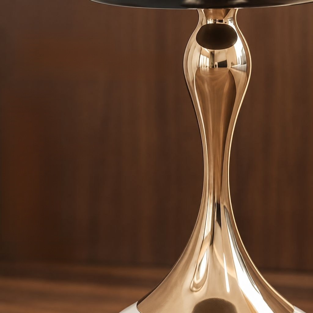 European Wrought Iron Hourglass Side Table Small Round Bedside End Table