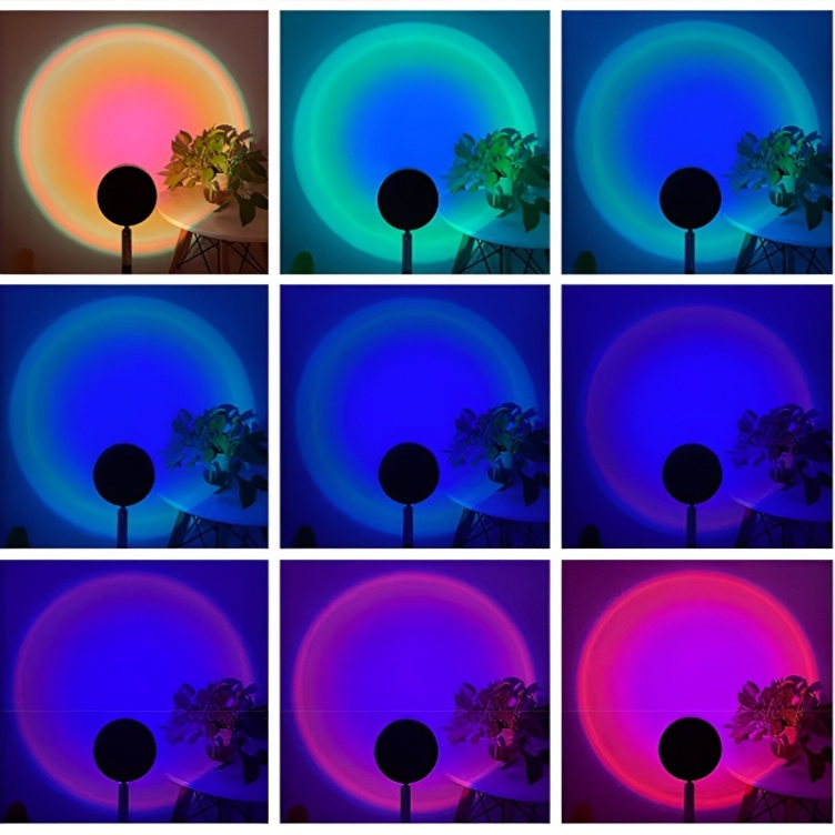 Luz de hogar con ondas de agua