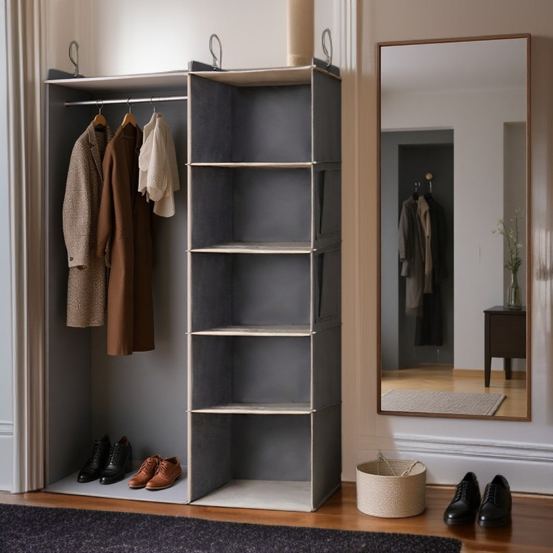 Bolsa colgante de almacenamiento de ropa y objetos de varias capas