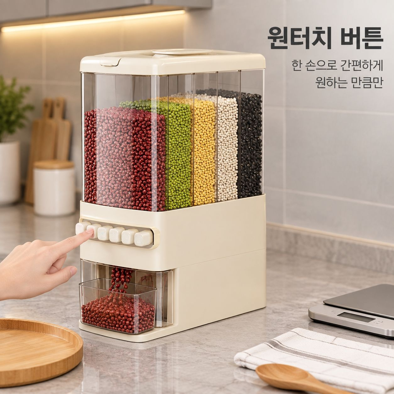 사각 칸막이형 곡물 보관함