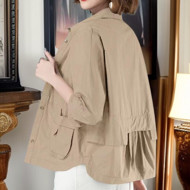 여성용 얇은 코트 트렌치코트