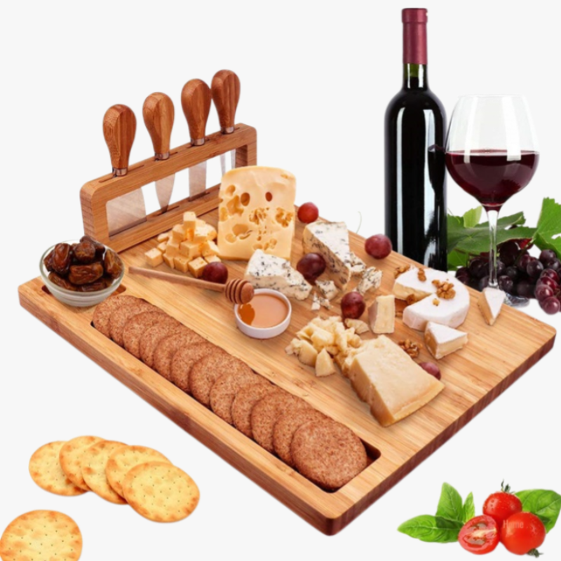 Charcuterie and cheese board for entertaining