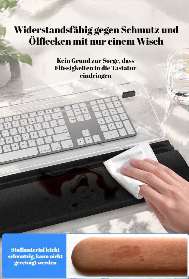 Tastatur-Handgelenkauflage mit weicher Oberfläche