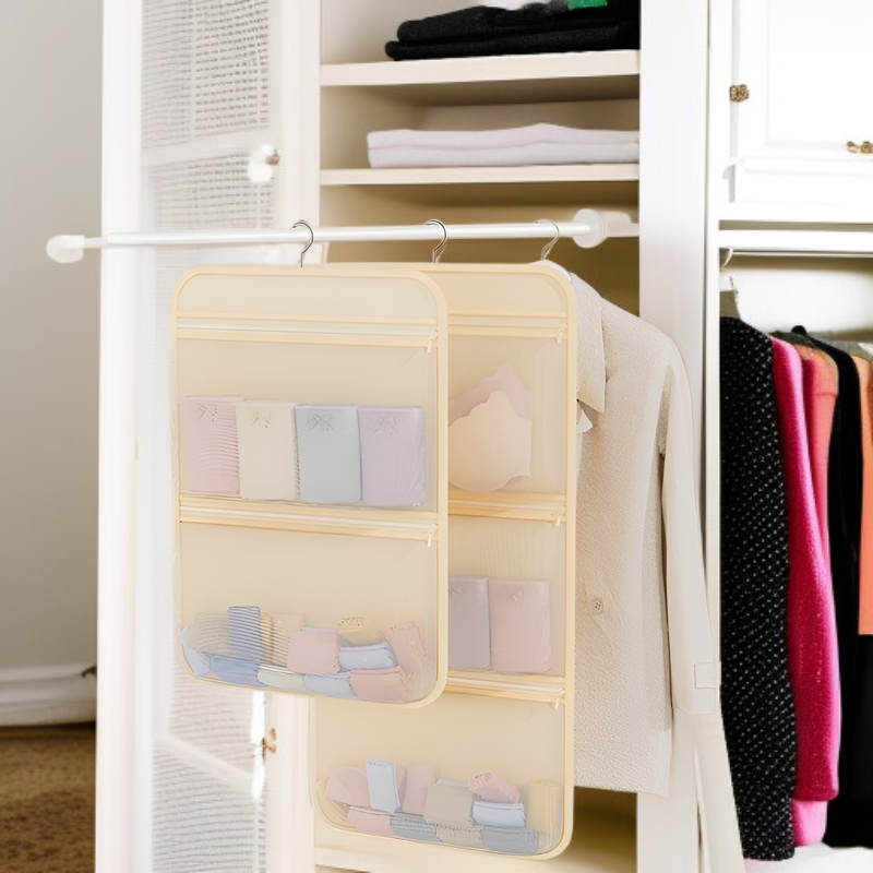 Socks storage tool dormitory wardrobe underwear hanging bag hanging net bag bedside storage bag