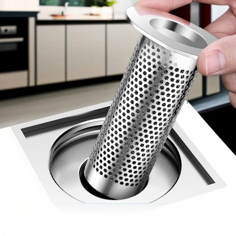 Colador de desagüe de acero inoxidable para lavabo y baño