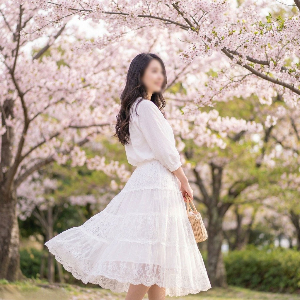 レースのケーキスカート