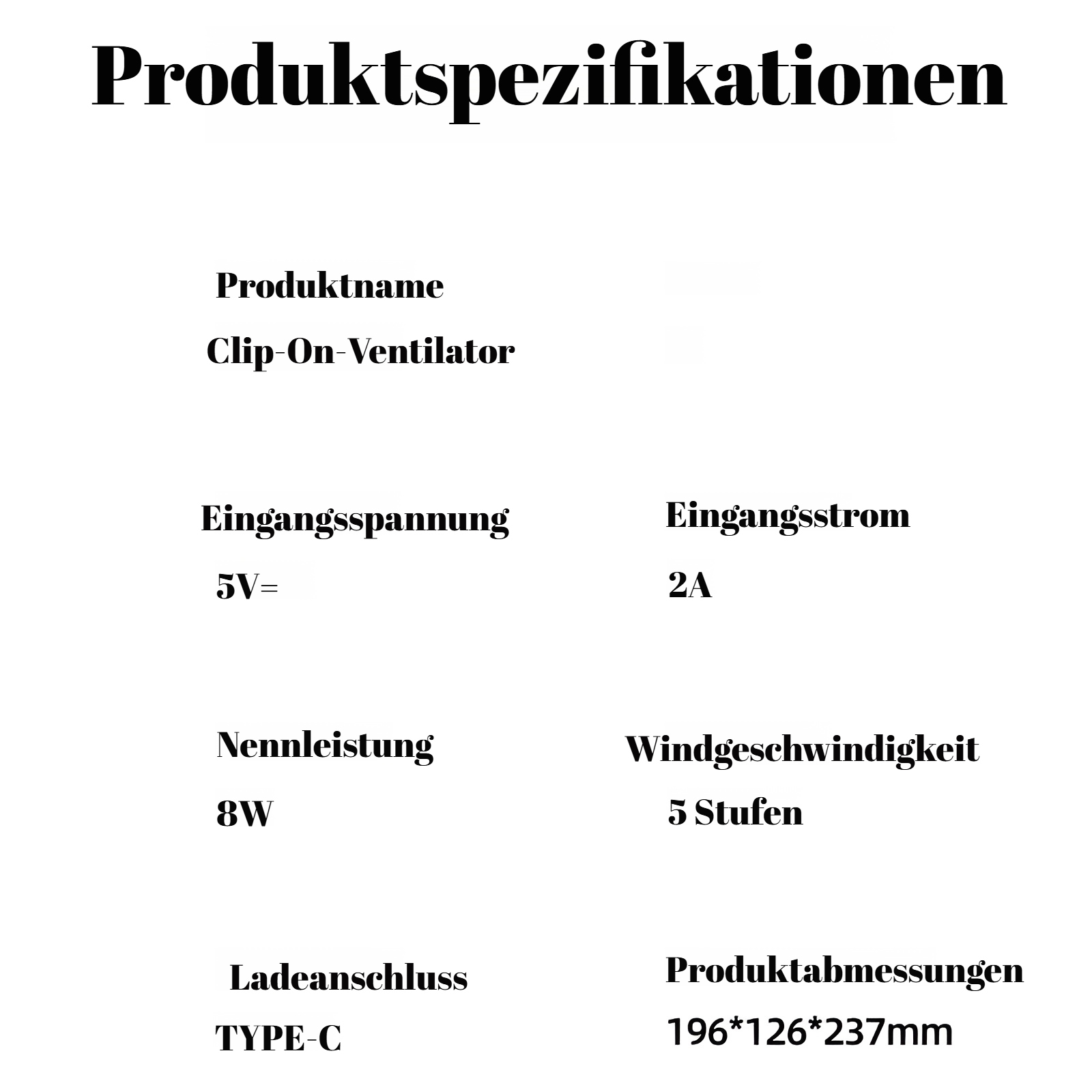 Ventilator mit Nachtlichtfunktion für angenehme Nächte