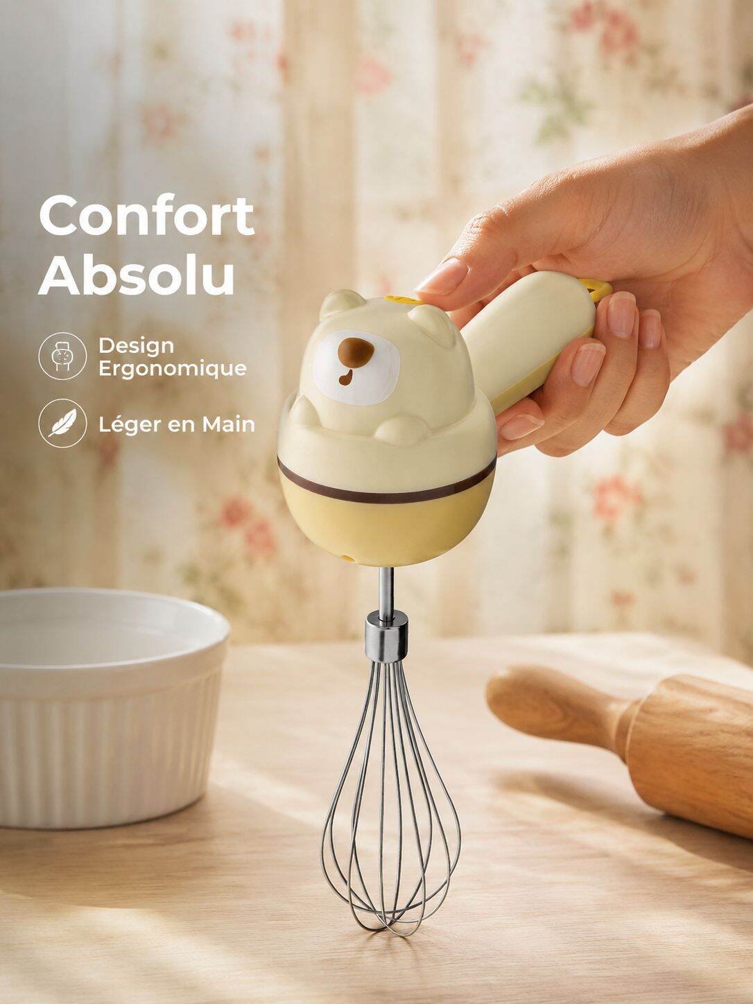 Batteur à main portable domestique