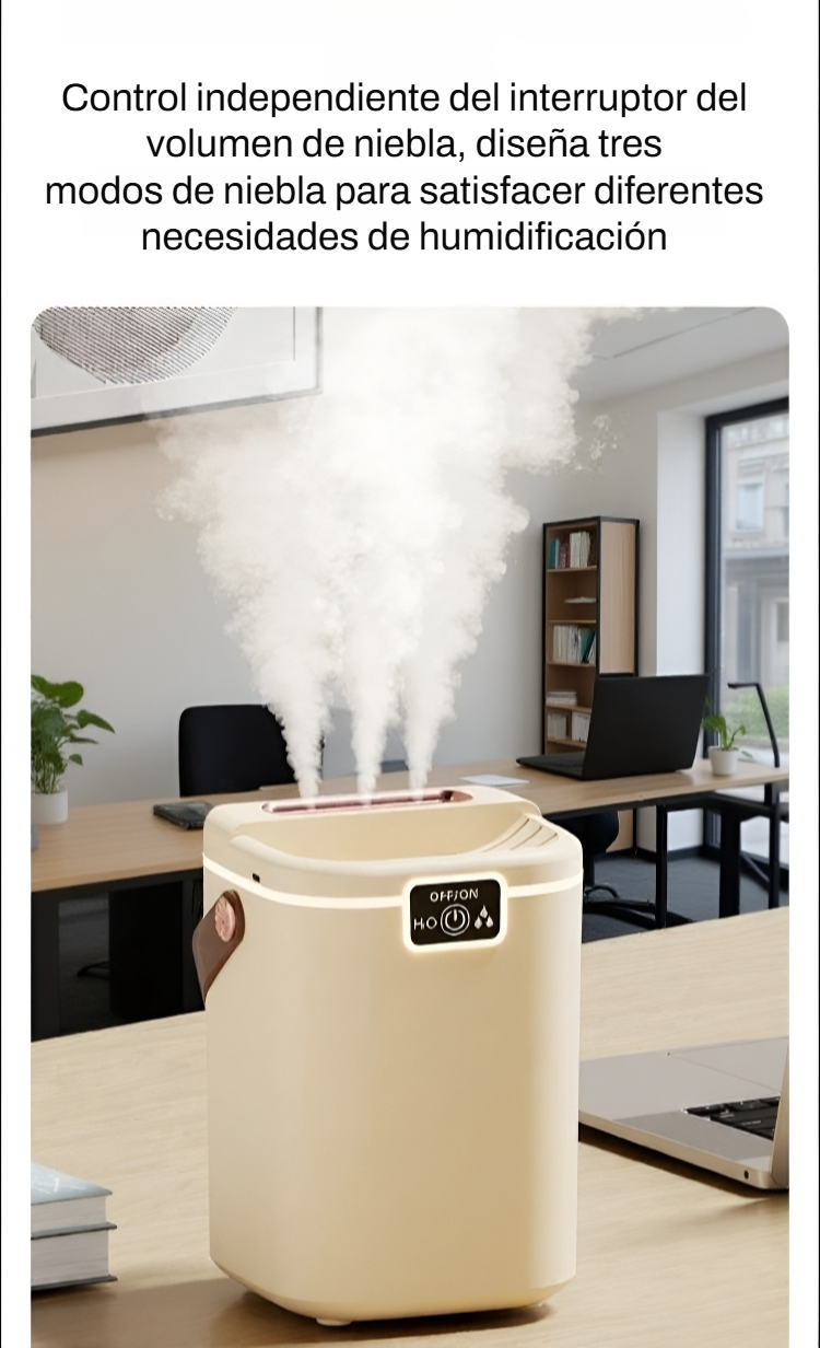 Vista lateral del humidificador doméstico de alta capacidad