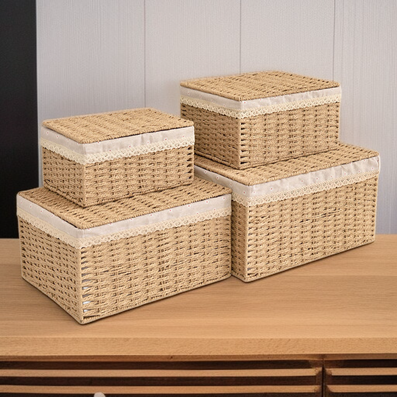 Woven Grass Storage Box