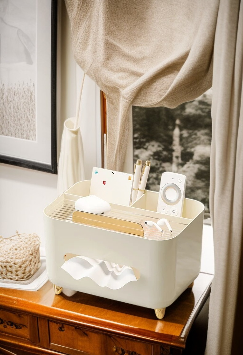 거실 인테리어에 잘 어울리는 티슈 수납 박스