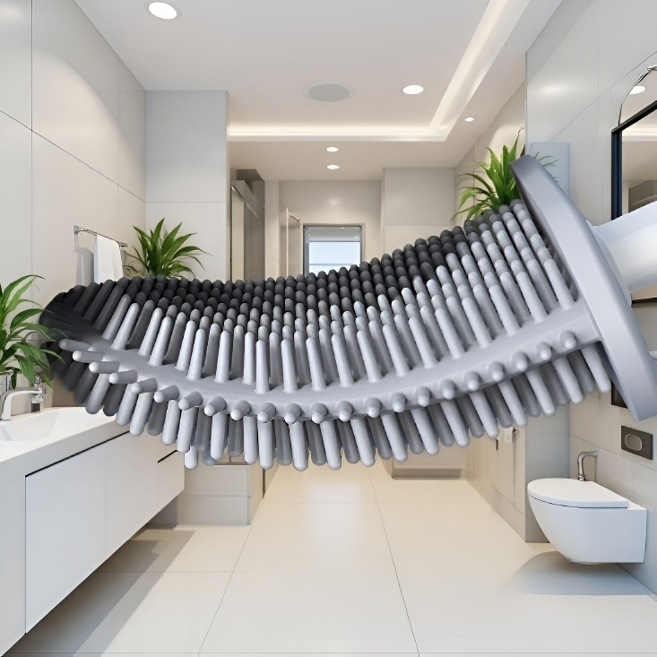 Toilet cleaning brush