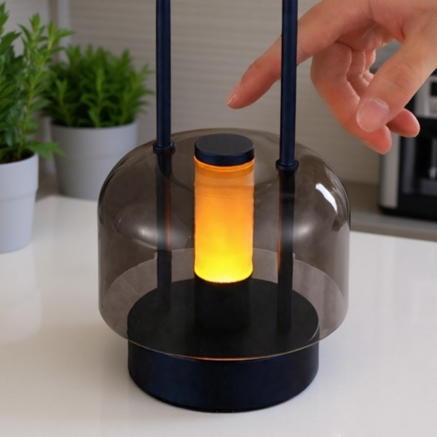 家庭用、屋外キャンプ用、3色無段階調光、USB充電式、ちらつきなし、目を保護する間接照明の北欧スタイルのポータブルタッチナイトライト。